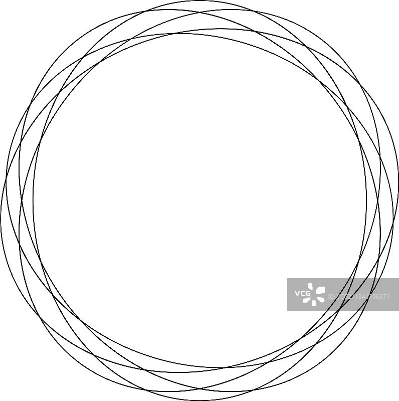 涂鸦草图圆形图案图片素材
