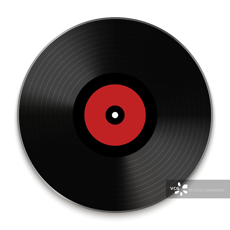 复古DJ音乐黑胶唱片圆形图标图片素材