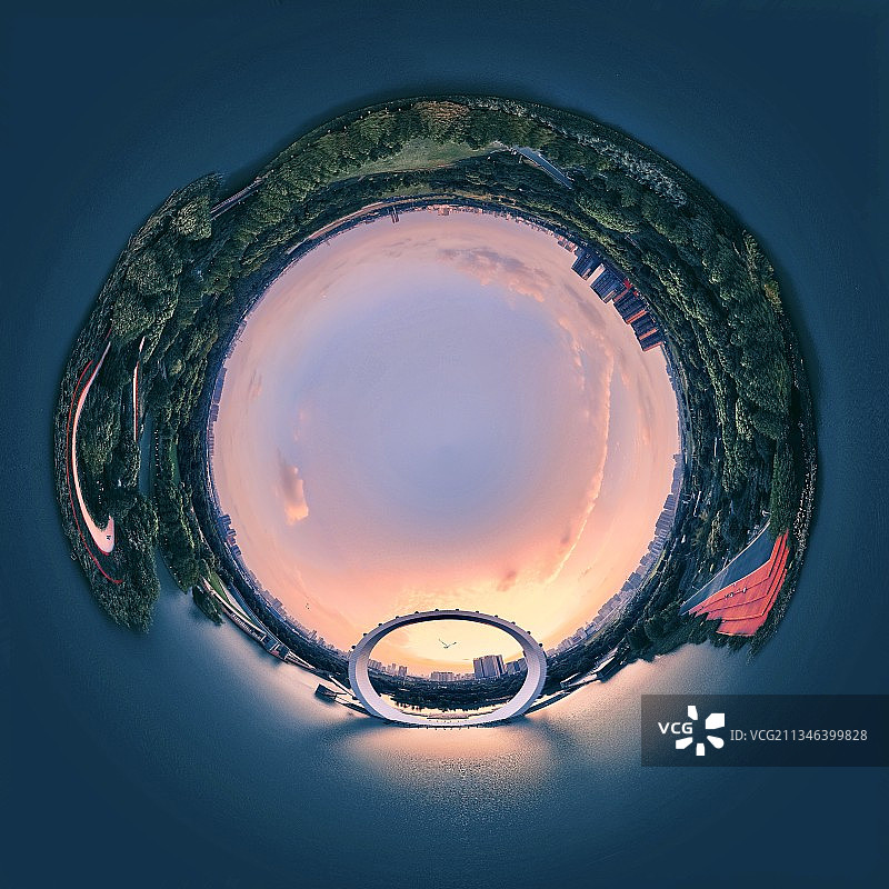 摩天轮星球全景图片素材