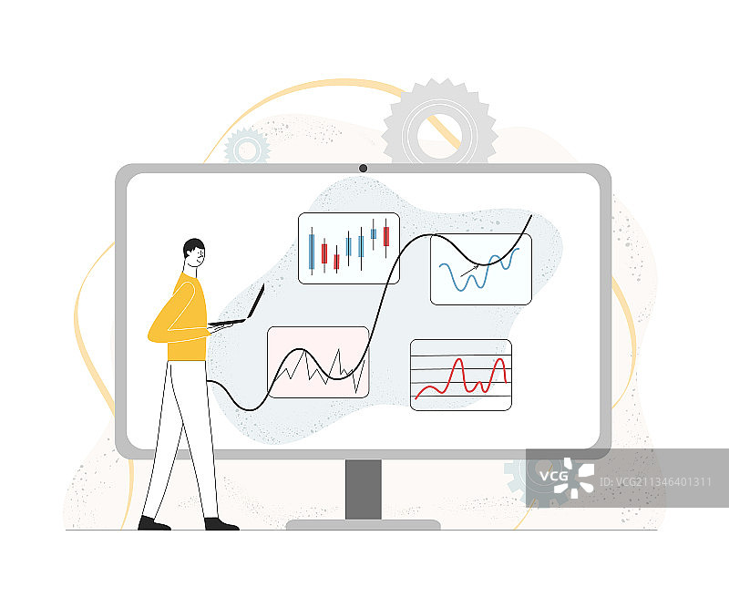 在线贸易投资股票课程图片素材