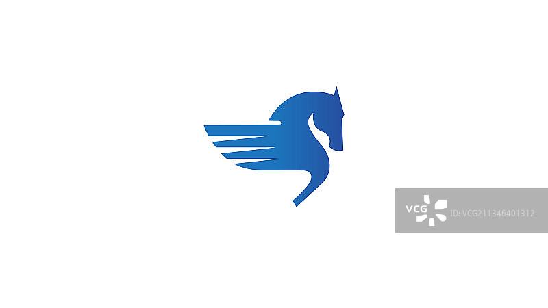 创意飞马翅膀logo图片素材