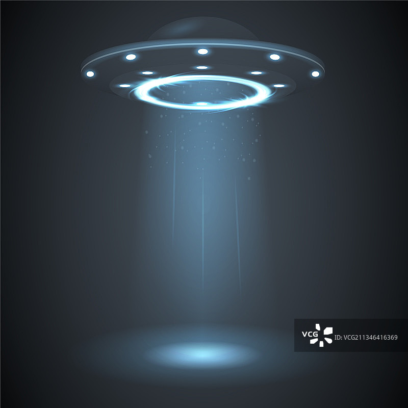 光效圆形光晕UFO射线能量屏幕图片素材