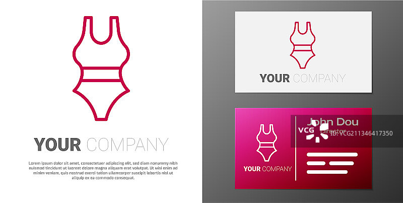 泳装图标标志设计图片素材