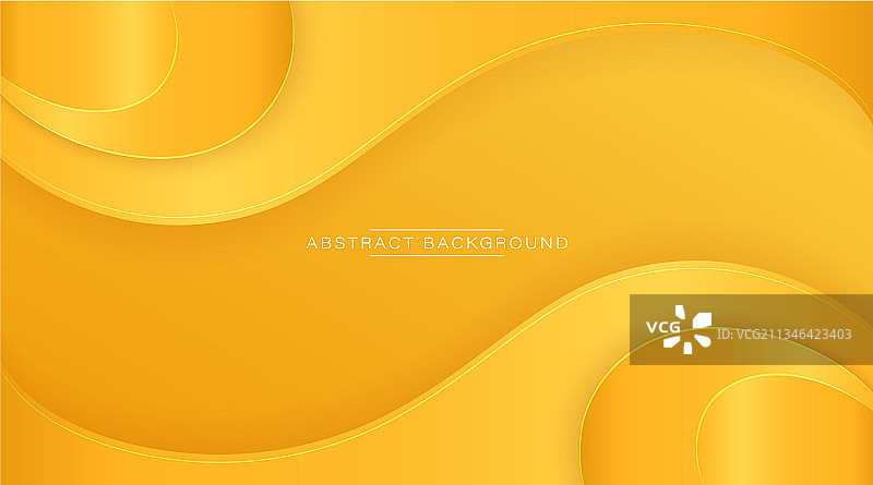 抽象渐变橙黄色波浪图形图片素材