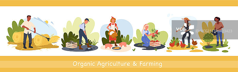 有机农业乡村耕作图片素材