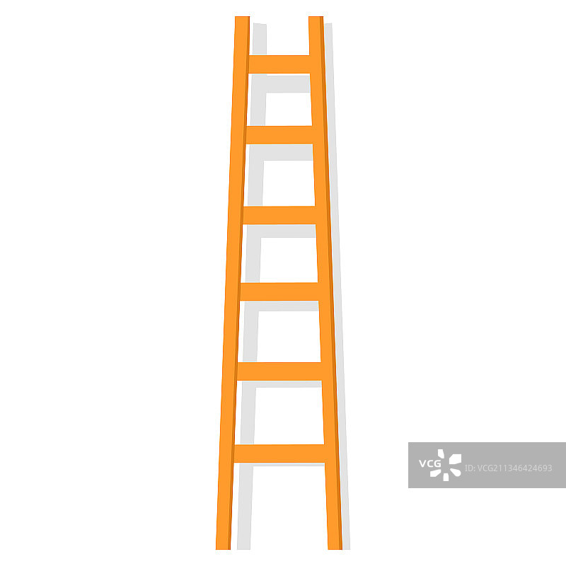 白色背景的阶梯梯子图标图片素材