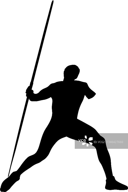 铁饼投掷残疾男运动员黑色剪影图片素材