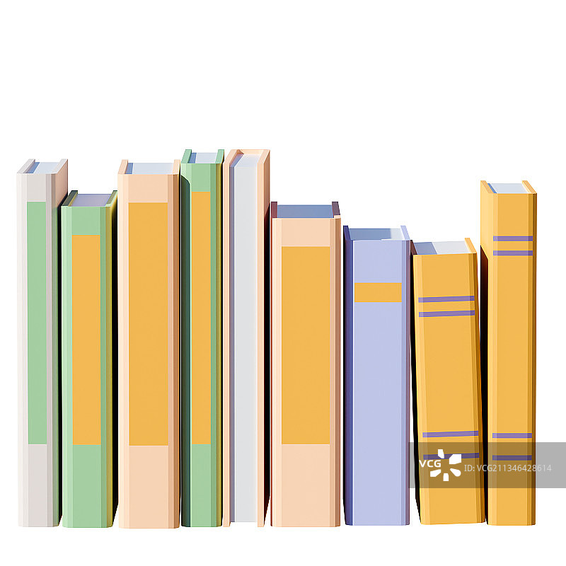 3D卡通风格书籍插画素材图片素材