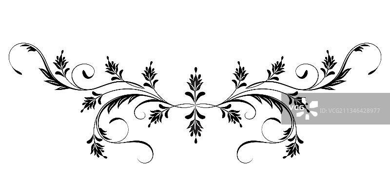 复古花卉装饰图片素材