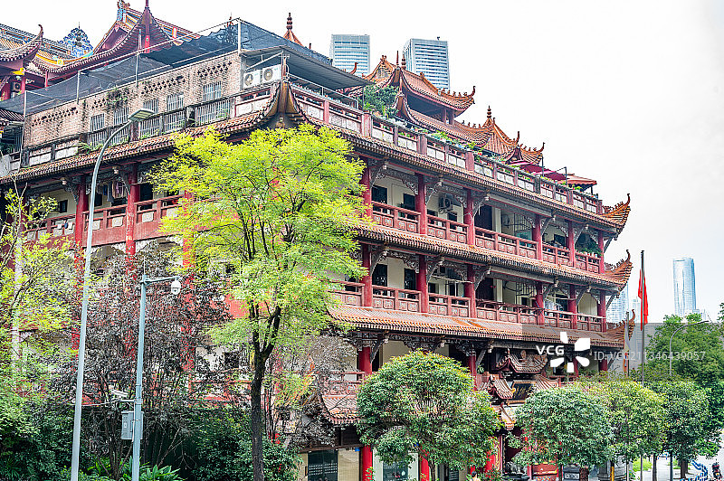 重庆千佛寺 A temple in Chongqing图片素材
