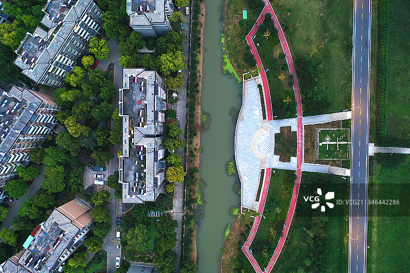 宜居+安徽省蚌埠市五河县滨河公园图片素材