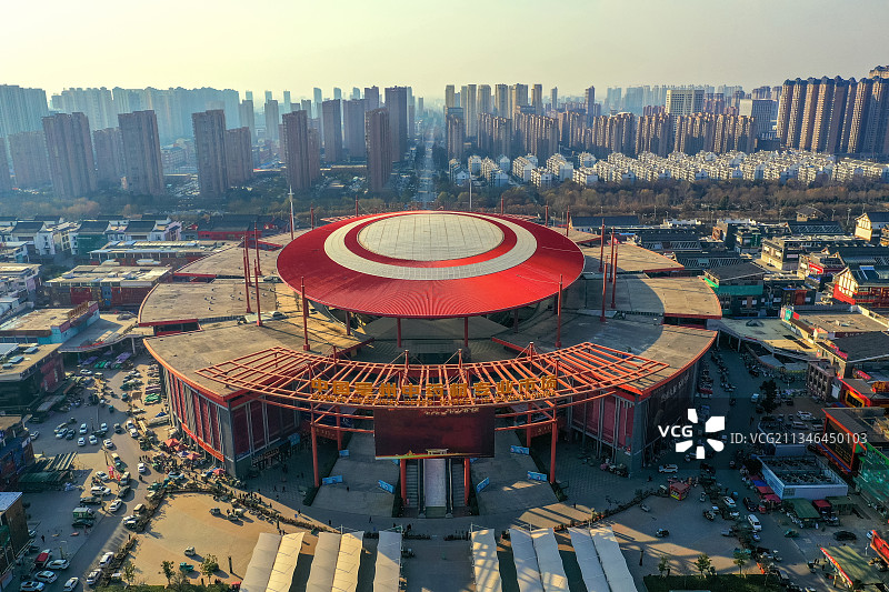 亳州中药材专业市场+安徽省亳州市谯城区亳州市经济技术开发区建图片素材