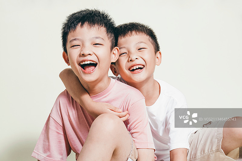 亲兄弟的肖像图片素材