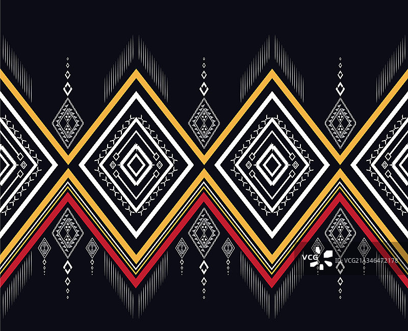 深色几何民族图案传统设计图片素材