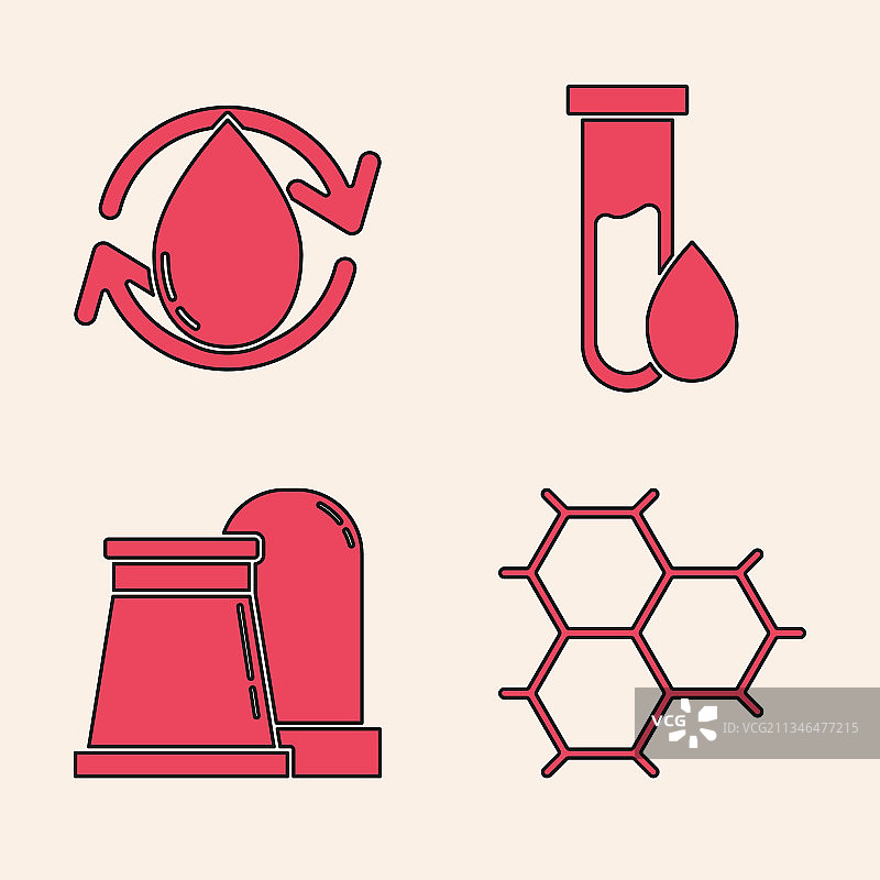 苯环化学分子式套装图片素材