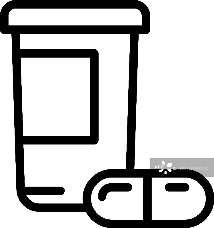 蛋白质胶囊营养图标轮廓样式图片素材