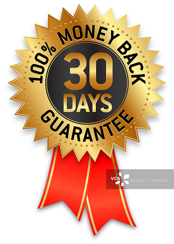30天退款保证印章标签图片素材