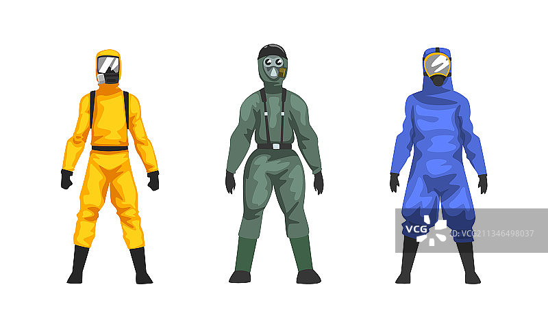 穿防护服的男人图片素材