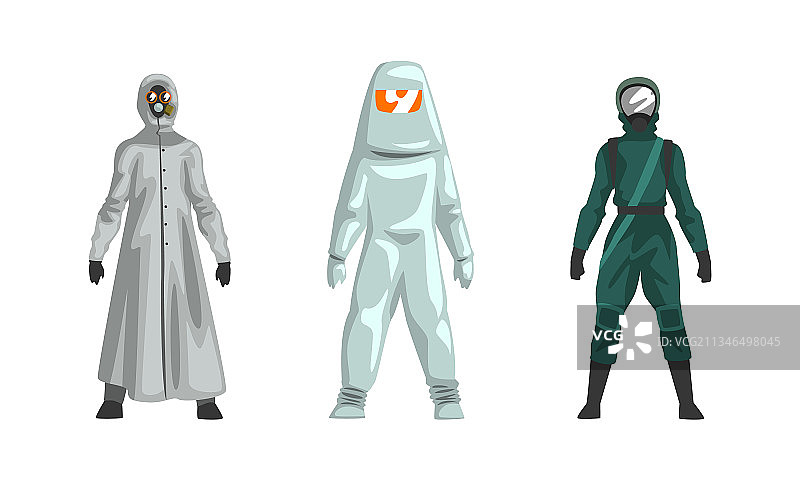 穿防护服的男人图片素材