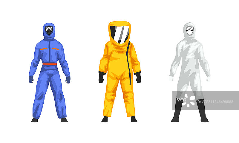 穿防护服的男人图片素材