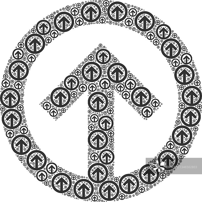 向上递归图标组合图片素材