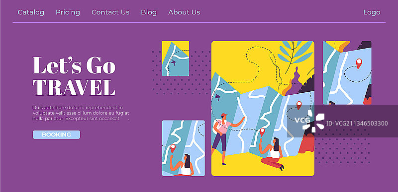 旅游探险公司网站图片素材