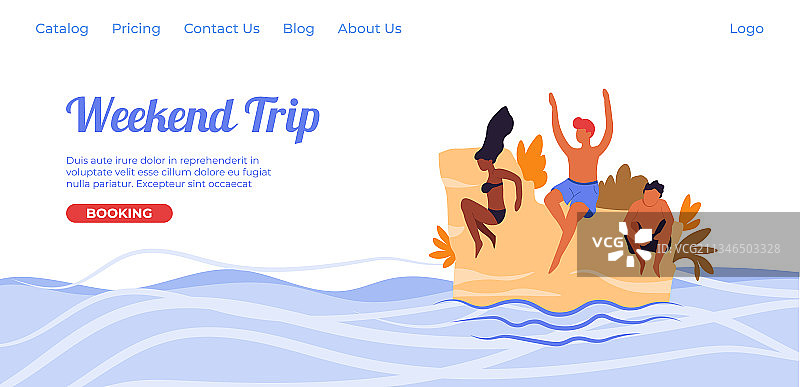 旅行社在线推荐周末游图片素材