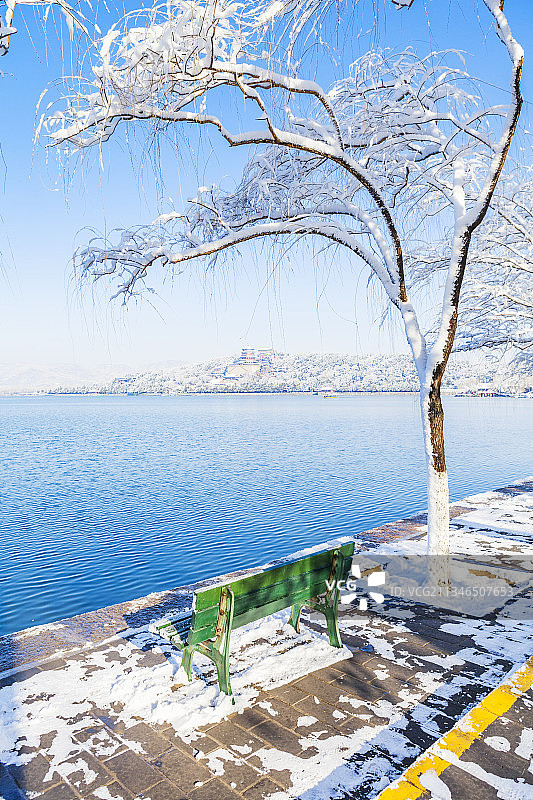 雪后颐和园自然风光图片素材