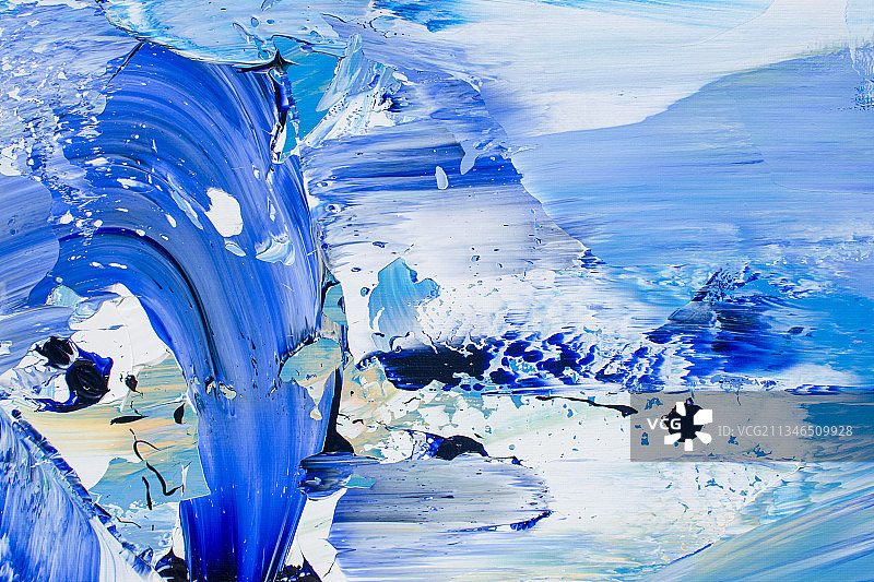 画布上的颜料特写图片素材