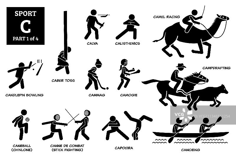 运动比赛字母C图标图片素材