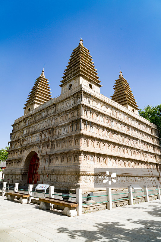 中国北京真觉寺的宝塔图片素材