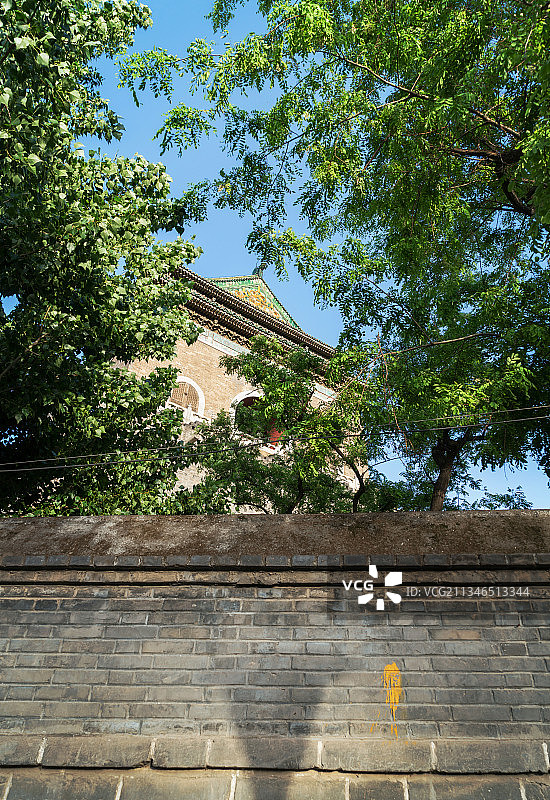 中国北京著名旅游目的地钟鼓楼图片素材