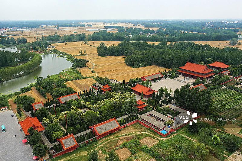 中原大地天静宫+安徽省亳州市涡阳县天静宫图片素材