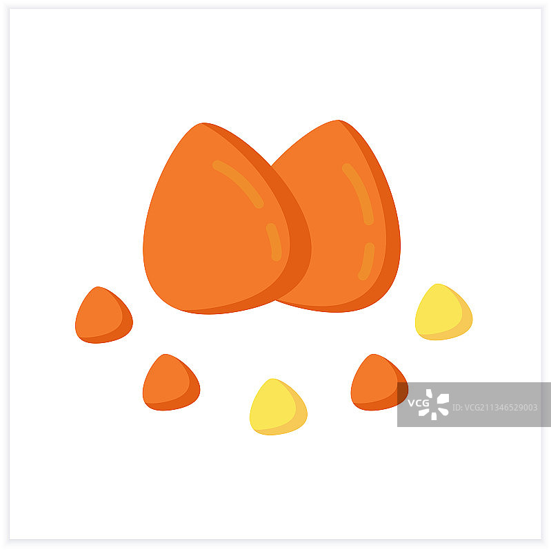 扁豆扁平图标图片素材