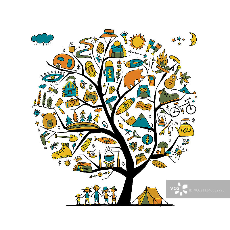 世界旅游日森林山地旅游图片素材