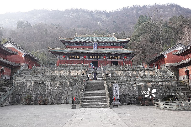 湖北十堰，武当山，道观图片素材