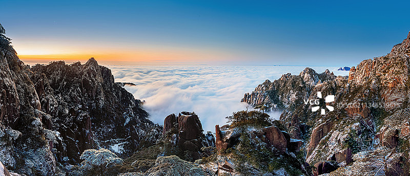 三清山雪景图片素材