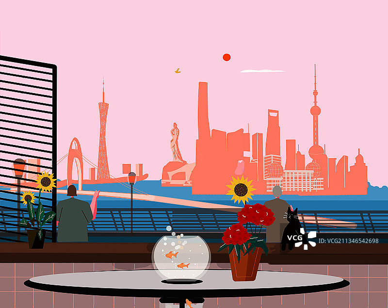 窗前故事之三图片素材