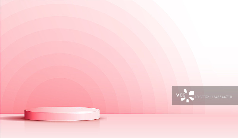 粉色背景化妆品高级展示台图片素材