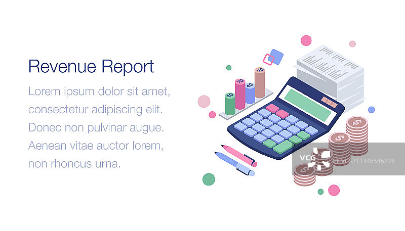 财务收入报告图片素材
