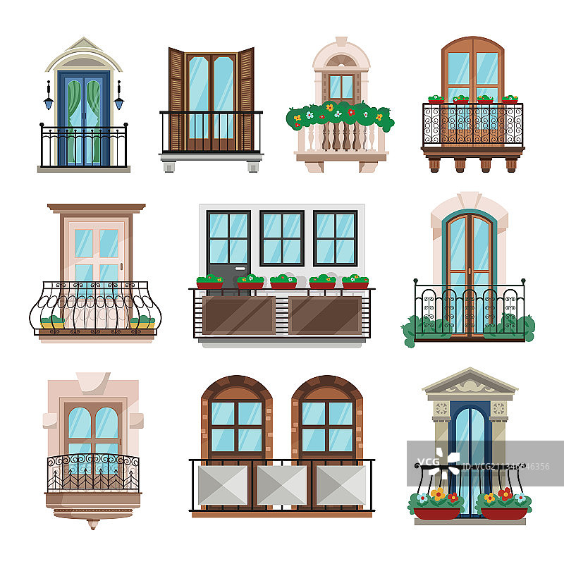 阳台窗户合集图片素材