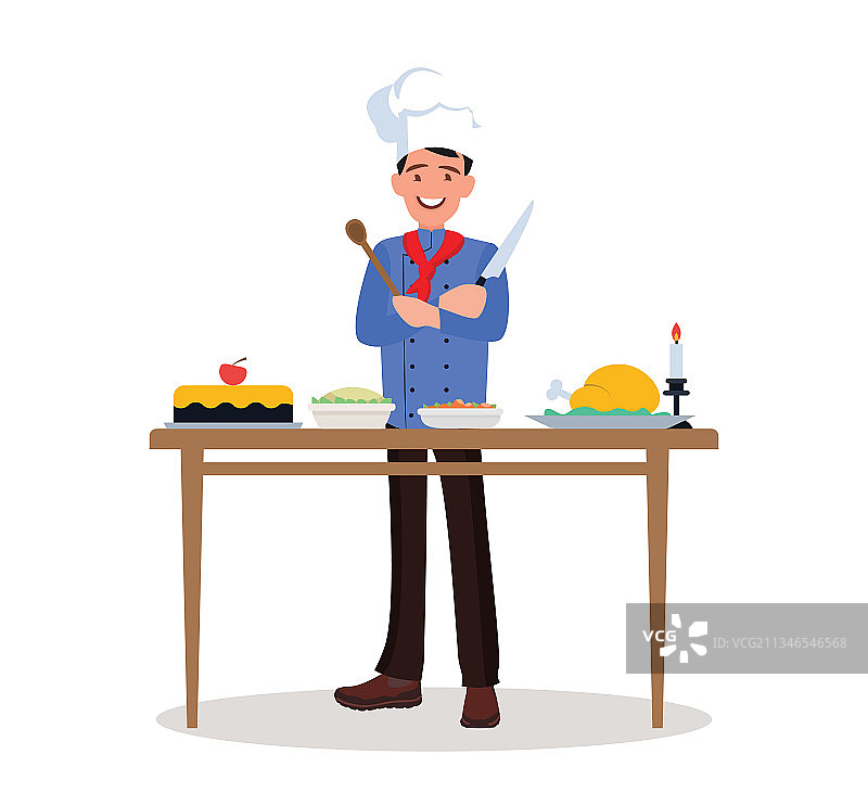 厨师准备食物图片素材