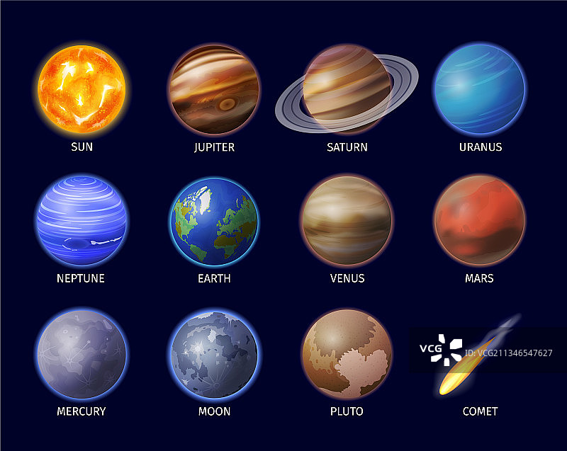 太空星球合集图片素材