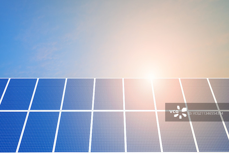 户外太阳能发电板图片素材