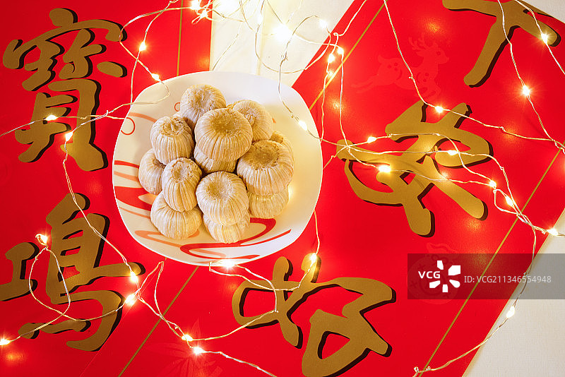 中国春节传统小吃糖瓜粘图片素材