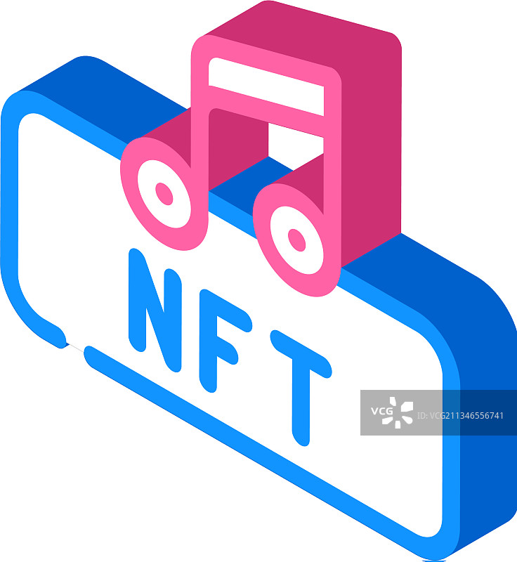 NFT与音乐2.5D图标图片素材