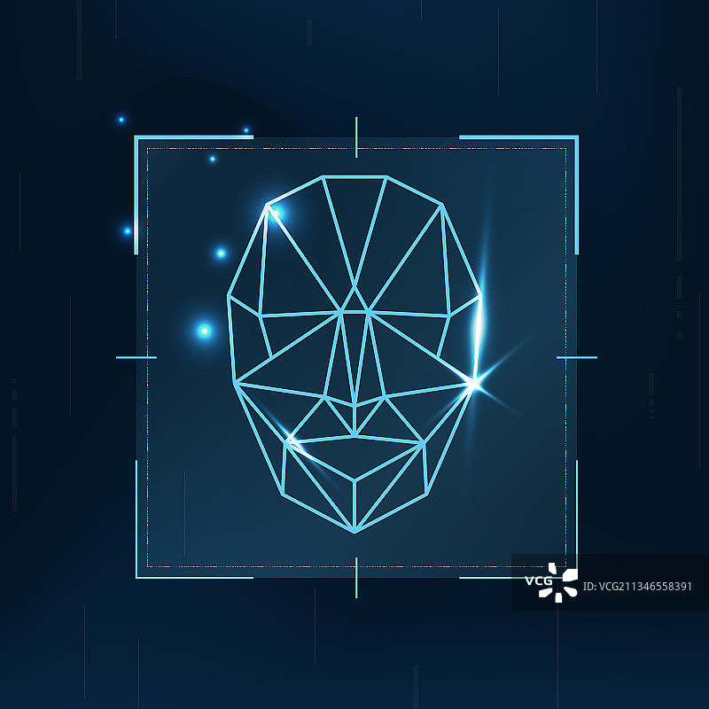 黑色背景上的发光图表特写图片素材