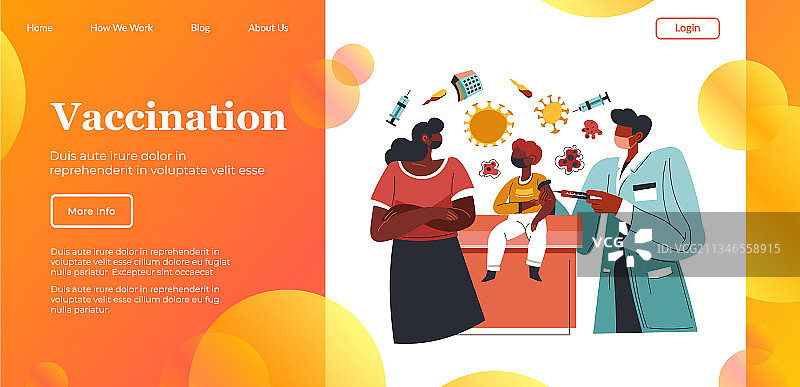 针对新冠肺炎的疫苗接种和免疫图片素材