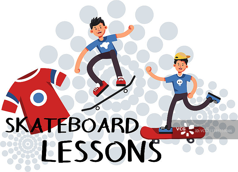 滑板初学者入门课程图片素材