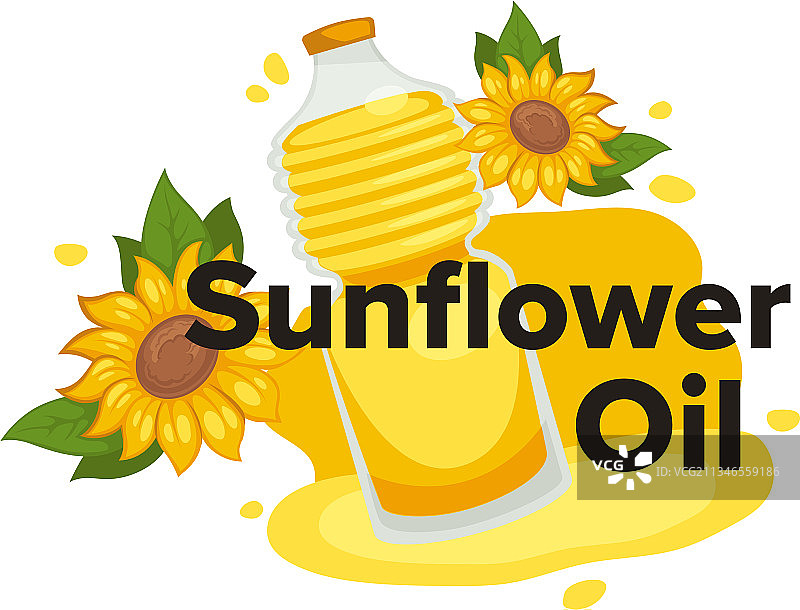 用于烹饪的葵花籽油图片素材